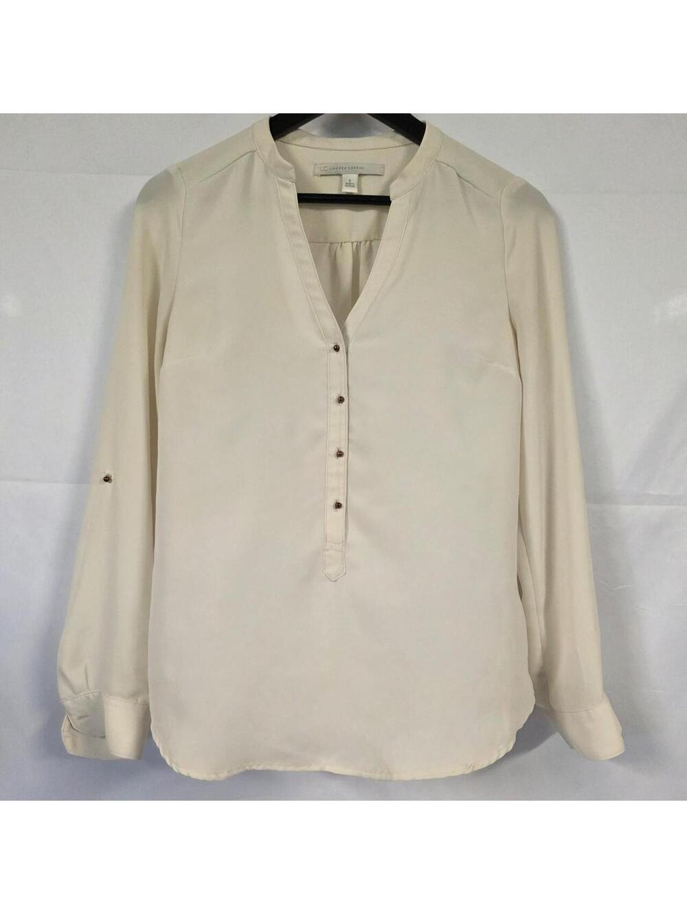 Lauren Conrad Cream Blouse Size S